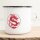 Emaille Tasse Roter Chinesischer Drache Vintage 300ml