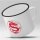 Emaille Tasse Roter Chinesischer Drache Vintage 300ml
