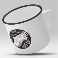 Emaille Tasse Dreams dont work unless you do Vintage 300ml