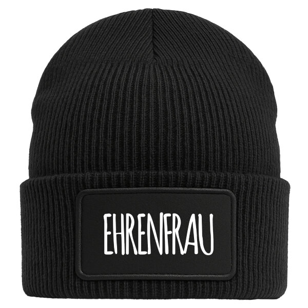 Beanie Ehrenfrau Jugendwort Black Mütze