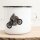 Emaille Tasse Skelett Motorradfahrer Vintage 300ml