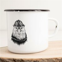 Emaille Tasse Weißkopfseeadler Vintage 300ml