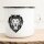 Emaille Tasse Löwenkopf Vintage 300ml