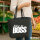 Filzshopper like a Boss Spruch 22 Liter Filztasche