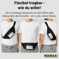 Bauchtasche like a Boss Spruch 2,5 Liter Black Crossbody Bag