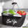 Einkaufskorb faltbar See Ya Spruch 20 Liter Tragekorb Black