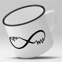 Emaille Tasse You and me Vintage 300ml