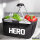 Einkaufskorb faltbar Hero Held 20 Liter Tragekorb Black