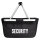 Einkaufskorb faltbar Security Schriftzug 20 Liter Tragekorb Black