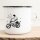 Emaille Tasse Motorradfahrer Vintage 300ml
