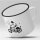 Emaille Tasse Motorradfahrer Vintage 300ml