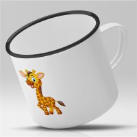 Emaille Tasse Baby Giraffe Vintage 300ml