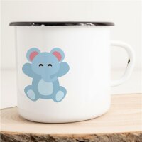 Emaille Tasse Baby Elefant Vintage 300ml