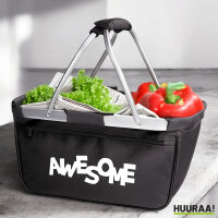 Einkaufskorb faltbar Awesome Schriftzug 20 Liter...