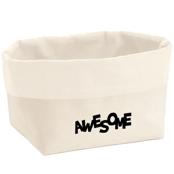 Organizer Awesome Schriftzug Aufbewahrungskorb