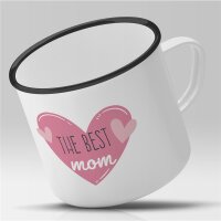 Emaille Tasse The best Mom Vintage 300ml