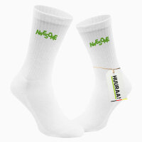 Socken Awesome Schriftzug Größe 37/46 White Motiv Tennissocken