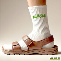 Socken Awesome Schriftzug Größe 37/46 White Motiv Tennissocken