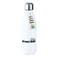 Edelstahl-Trinkflasche Gravel Bike Fahrrad 500ml Wasserflasche