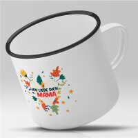 Emaille Tasse Ich Liebe dich Mama Vintage 300ml