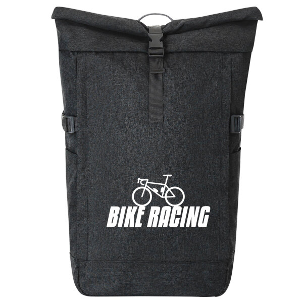 Kurierrucksack Bike Racing Fahrrad 30-44 Liter Black Melange