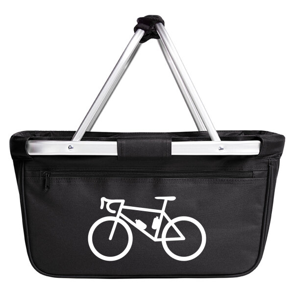 Einkaufskorb faltbar Bike Fahrrad 20 Liter Tragekorb Black
