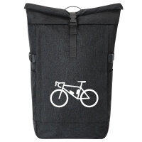 Kurierrucksack Bike Fahrrad 30-44 Liter Black Melange