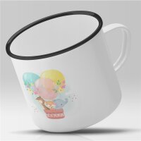 Emaille Tasse Reh Fuchs Elefant Vintage 300ml