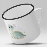 Emaille Tasse Dino Baby Vintage 300ml