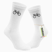 Socken Bike Fahrrad Größe 37/46 White Motiv Tennissocken