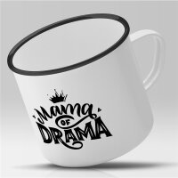 Emaille Tasse Mama of Drama Vintage 300ml