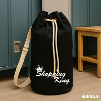 Seesack Shopping King Krone 20 Liter Rucksack Black
