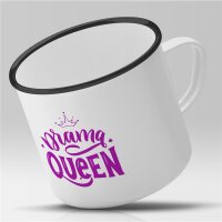 Emaille Tasse Drama Queen Vintage 300ml