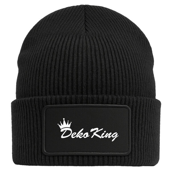 Beanie Deko King Krone Black Mütze