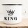 Emaille Tasse King Vintage 300ml