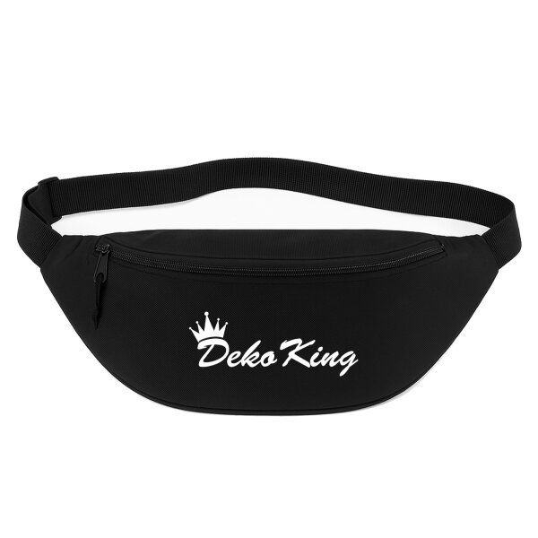 Bauchtasche Deko King Krone 2,5 Liter Black Crossbody Bag