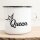 Emaille Tasse Queen Vintage 300ml