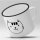 Emaille Tasse Katze Vintage 300ml