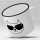 Emaille Tasse Katze Sonnenbrille Vintage 300ml