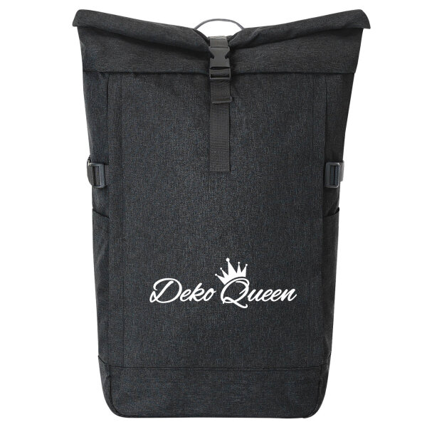 Kurierrucksack Deko Queen Krone 30-44 Liter Black Melange