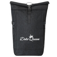 Kurierrucksack Deko Queen Krone 30-44 Liter Black Melange