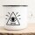 Emaille Tasse Pyramide Auge Vintage 300ml