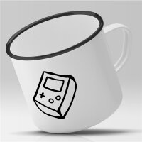 Emaille Tasse Handheld Konsole Vintage 300ml