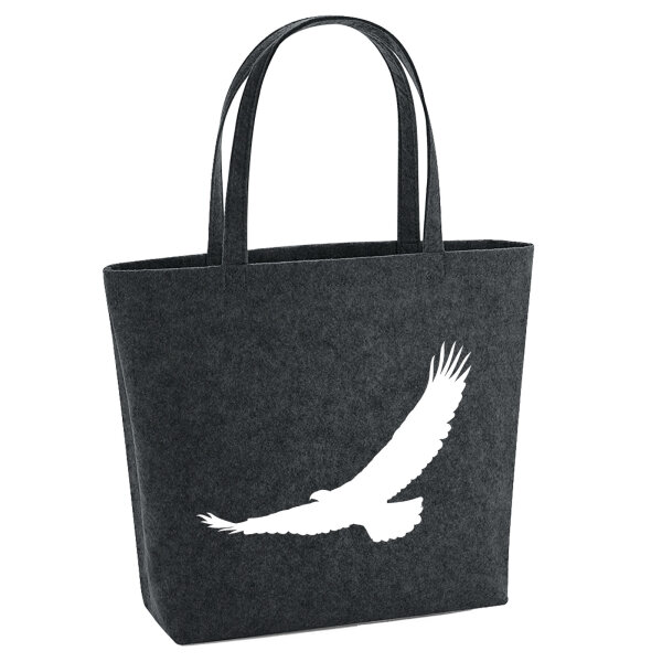 Filzshopper Eagle Silhouette  Adler 22 Liter Filztasche