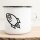 Emaille Tasse Rakete Astronaut Vintage 300ml