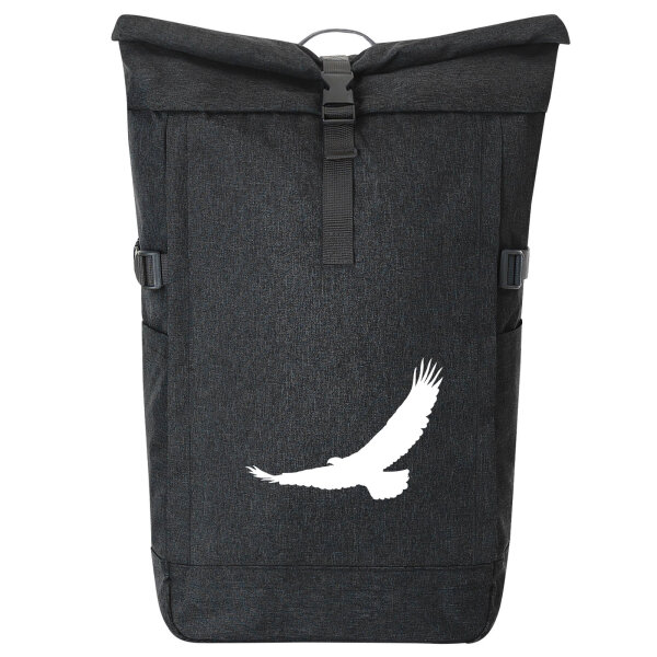 Kurierrucksack Eagle Silhouette  Adler 30-44 Liter Black Melange