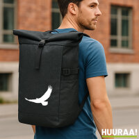 Kurierrucksack Eagle Silhouette  Adler 30-44 Liter Black...