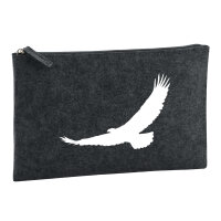 Kulturbeutel Eagle Silhouette  Adler 1 Liter Filz...