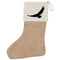 Weihnachtsstrumpf Eagle Silhouette  Adler Beige