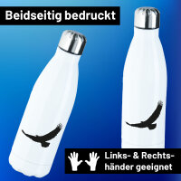 Edelstahl-Trinkflasche Eagle Silhouette Adler 500ml...